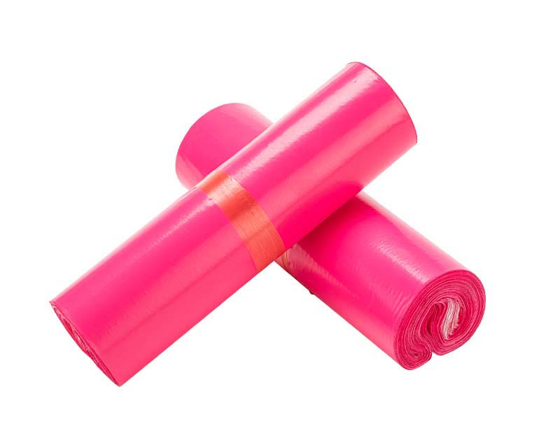 桦川玫红色快递袋-02